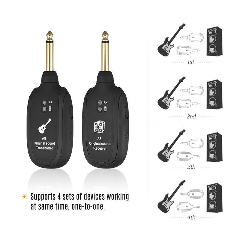 A8 Pro Wireless Guitar System