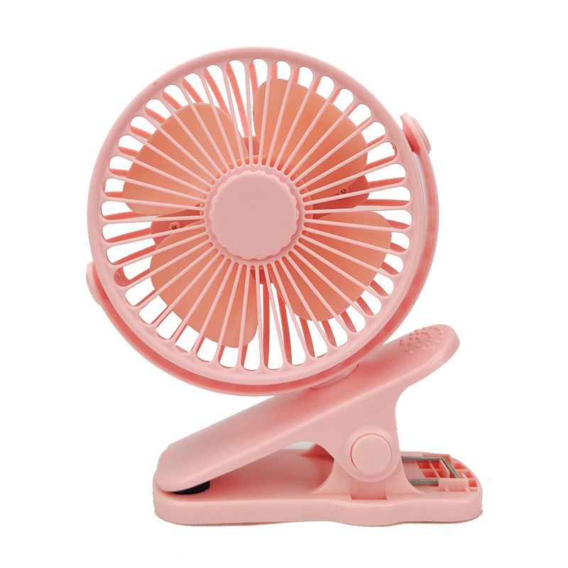 USB Mini Clip Office Fan - Silent / Rechargeable