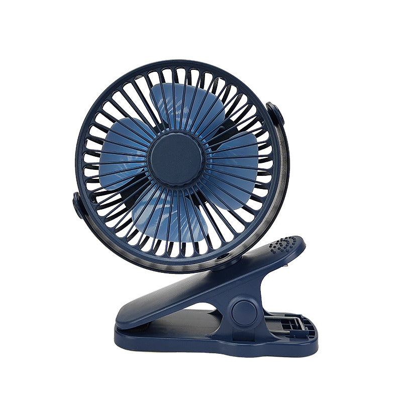 USB Mini Clip Office Fan - Silent / Rechargeable