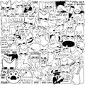 Cute Cat Anime Sticker Pack - Waterproof, 50PCS