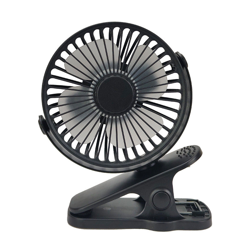 USB Mini Clip Office Fan - Silent / Rechargeable