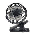 USB Mini Clip Office Fan - Silent / Rechargeable