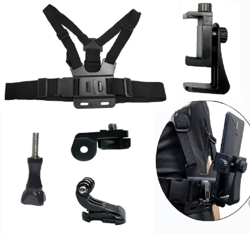 Chest Strap Phone Holder for Outdoor Filming and Live Streaming
