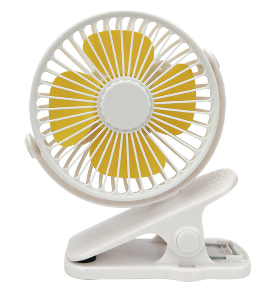 USB Mini Clip Office Fan - Silent / Rechargeable