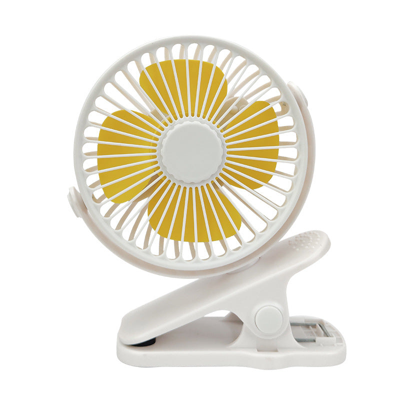 USB Mini Clip Office Fan - Silent / Rechargeable
