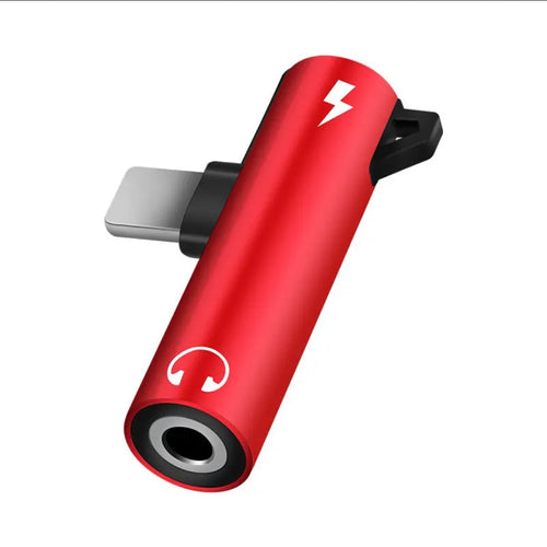 2-in-1 Audio Headphone Charging Adapter for iPhone