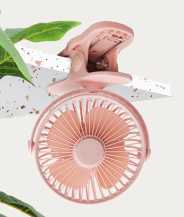 USB Mini Clip Office Fan - Silent / Rechargeable